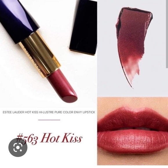 Estee Lauder Pure Color Long Lasting Lipstick in Hot kiss. - Picture 2 of 8
